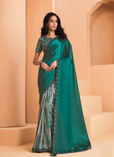 Wonderful Looking Saree in Sea Green